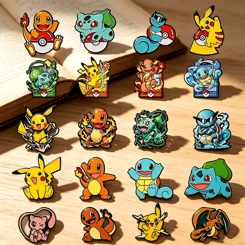 Cartoon Character Japanese Anime Enamel Pin Set – Monster Creature Collection Novelty Gift