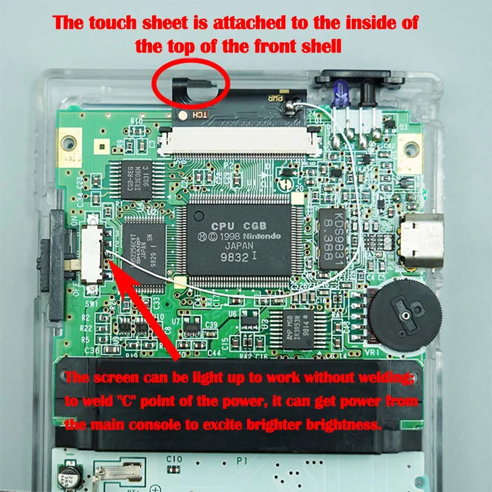 de Houing Shell Case para GBC destaque