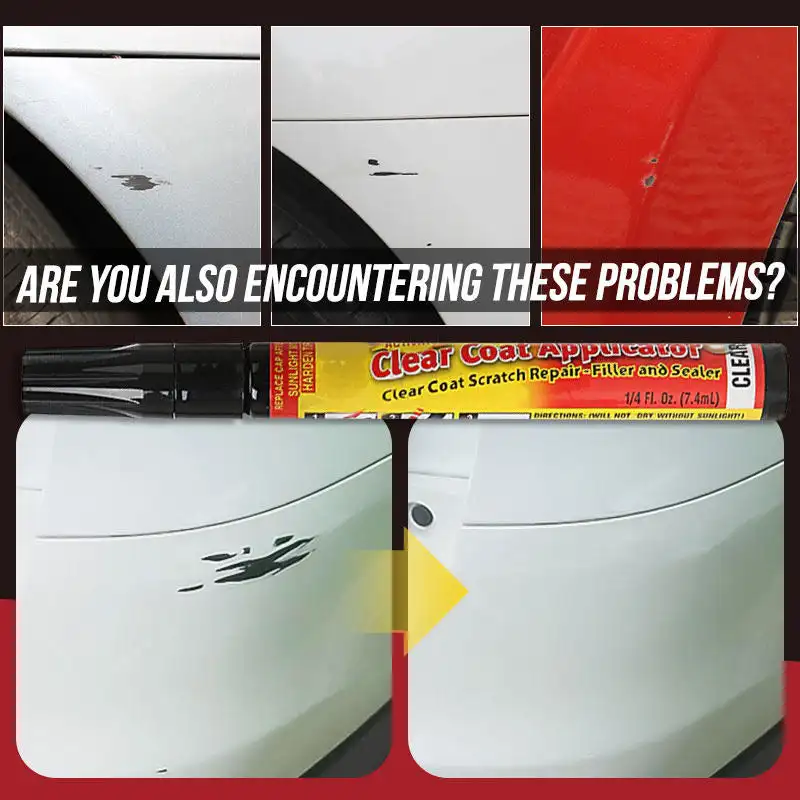 GoodTradeHub 2 Stylos De Réparation De Rayures Pour Peinture Automobile Et Mobilier, Vernis De Protection - Clear Coat Applicator - (2