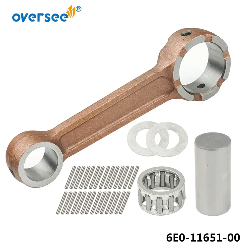 6E0-11651 Connecting Con Rod Kit For Yamaha Outboard Parts 2T 4HP 5HP 6HP 8HP Seapro 677-11650-01 6E0-11650 677-11650