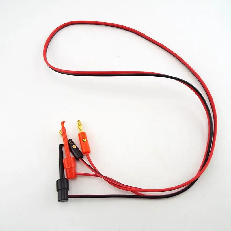 

1 Pair 1M 4mm Banana Plug to electric Hook Clip Test Lead Cable Gold Plated For Multimeter Test Leads wire Connector red black