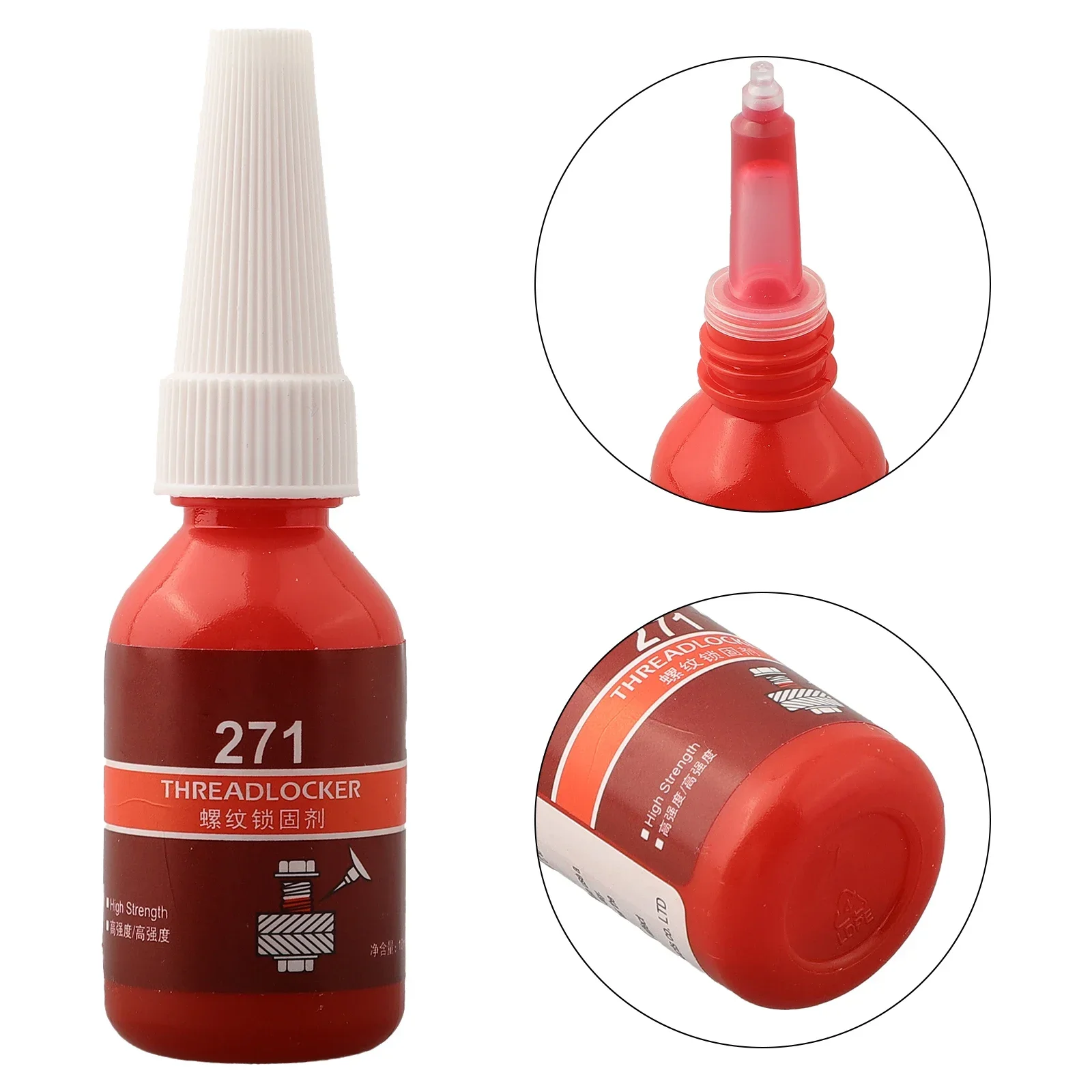 10ml Threadlocker 222/242/243/262/263/271/277/290 Anaerobic Glue Anti-loose Seal For Screw Rust / Screw Not Tight