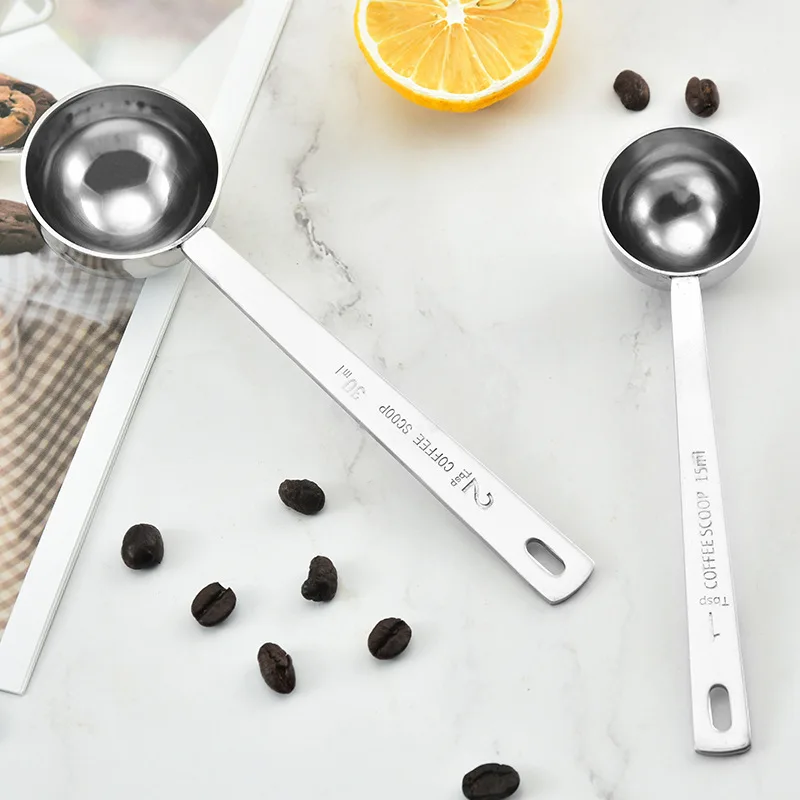 Kitchen Measuring Spoons 5/10/15/20/30ml Stainless Steel Coffee Powder Spice Measure
