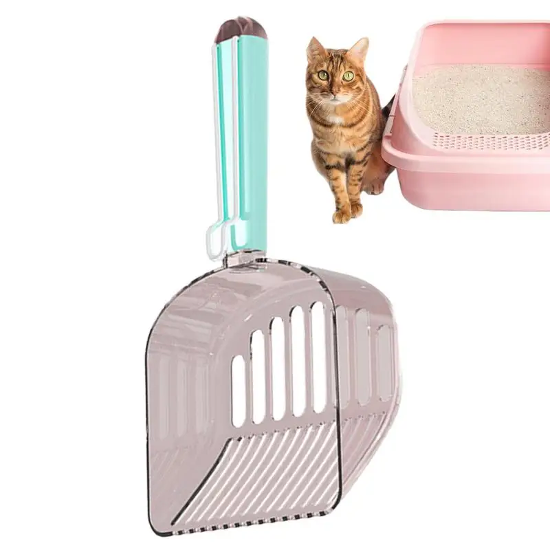 

Лопата для кошачьего туалета, портативная Лопата для выведения кошачьего туалета с зажимом для уплотнения, для кошачьего туалета