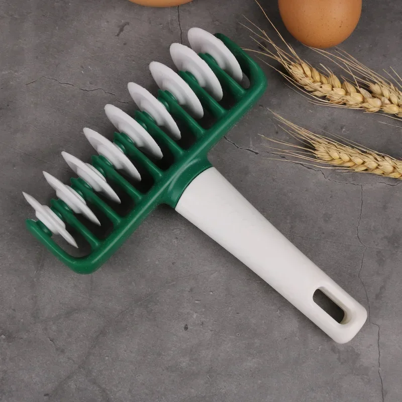 Multifunctional Roller Rolling Pin Cookie Wheel Knife Baking Tool Noodle Kitchen Roller Dough Cutter Plastic Lace Flat Mouth