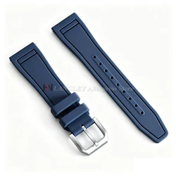 Universal Waterproof Rubber Watchband with Quick Release - 20mm (Dark Blue)