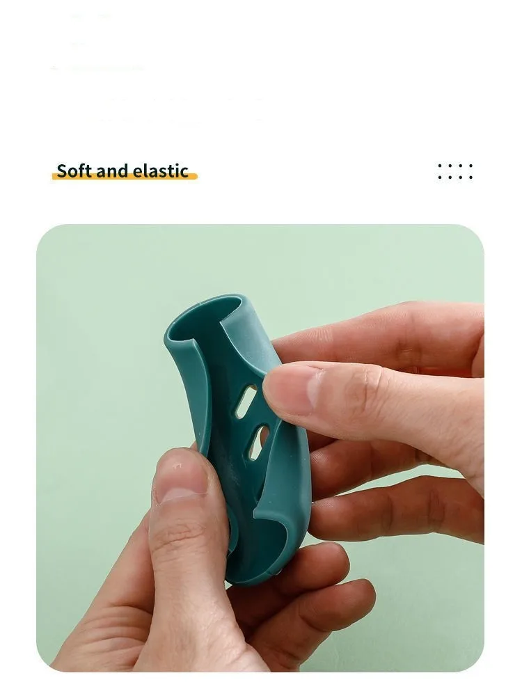 Description Picture 4 of item4/6Pcs Silicone Pan Handle Cover Heat Insulation Covers Pot Ear Clip Non-slip Steamer Casserole Pan Handle Kitchen Tool