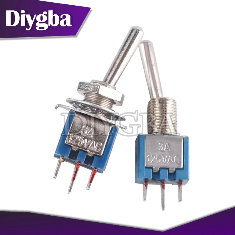 5 Pz Smts-102 Smts-202 Interruttore A Levetta Sub-Miniaturizzato Azzurro On-On Spdt 3-Pin 3A 125Vac 1.5A Amp 250Vac Dl 6Pin