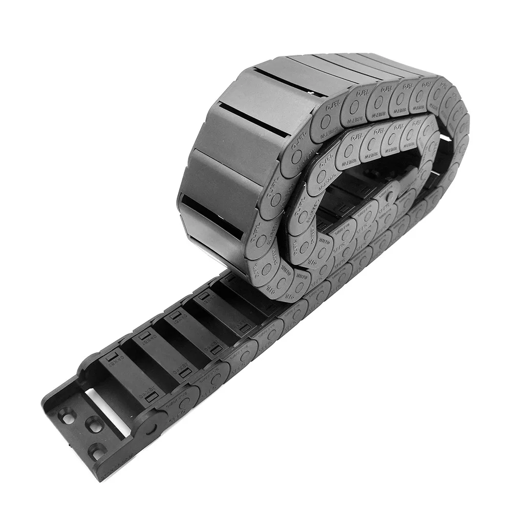 JFLO 1 Meter 15 Series Drag Chain Wire Carrier Cable Holder Protection Towline For CNC Tools Semi-enclosed Type Interior Opening