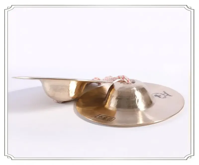 Copper Handmade Cymbals Gong Band Rhythm Percussion Musical Instrument Cymbal Musical Instrument Traditional Chinese Gong Band