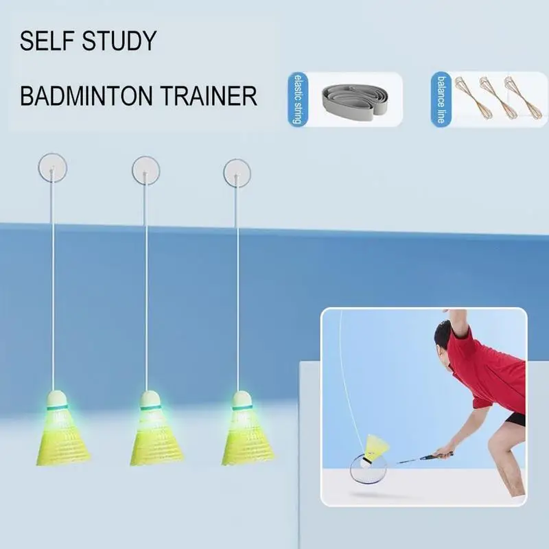 Self Badminton Training Kit Badminton Self Rebound Trainer for Beginners Learners Solo Trainer Equipment for Garden