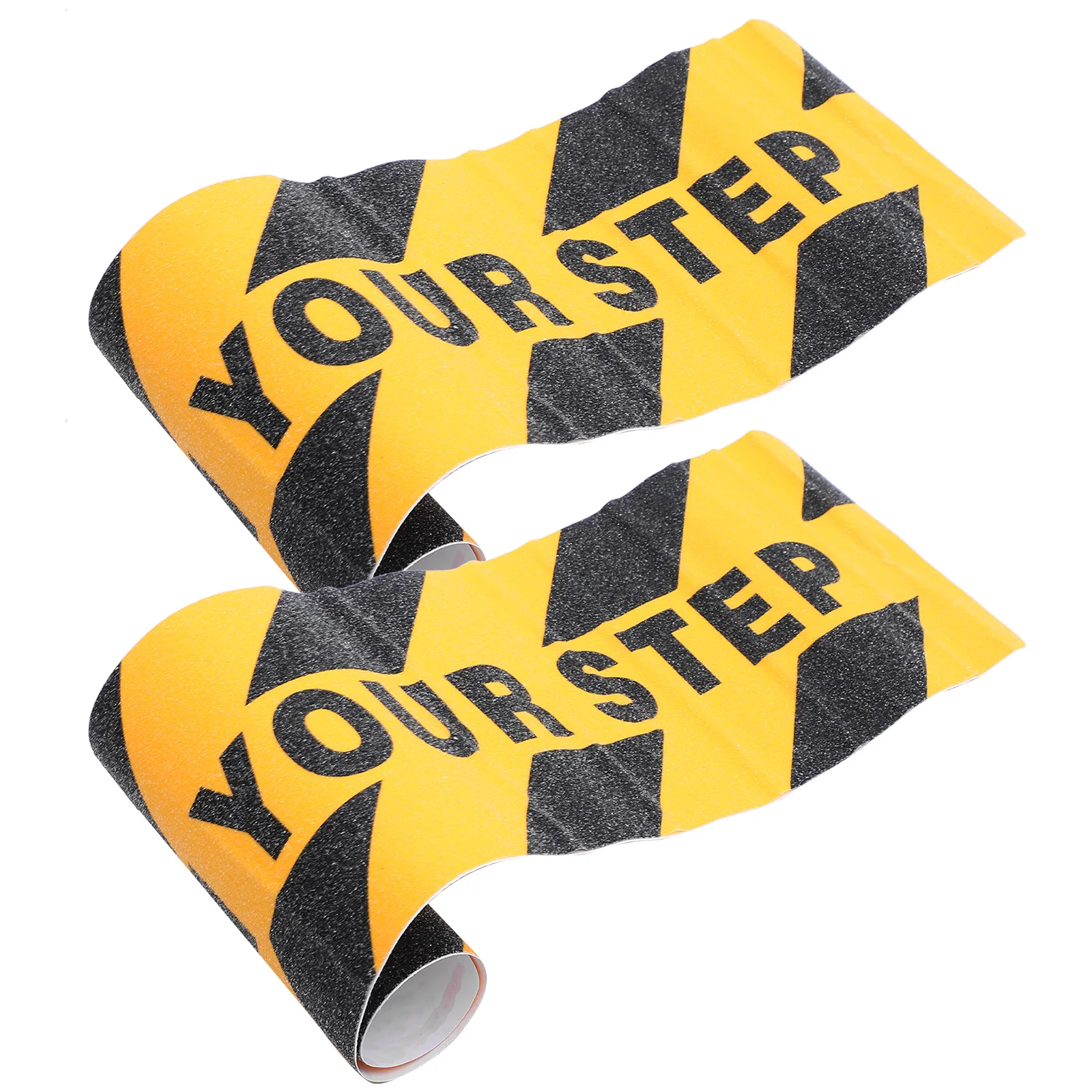 

2 Pcs Stairs Anti-Slip Tape Waterproof Sticker Wet Floor Warning Applique Stickers Caution Sign Pvc Signs