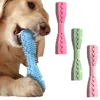 Hexagonal Chew Toy for Dogs Cats - Non-Toxic TPR Teething Bone with Teeth Cleaning & Boredom Relief 