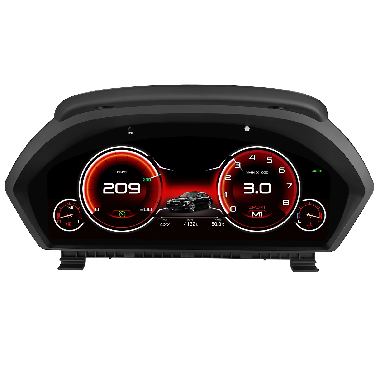 Hizpo Pantalla Digital para Coche de 12.3 Pulgadas para BMW Serie 3/4 F30/F31 GT-F34 F32/F33/F36 2013-2020 NBT EVO Estilo Velocímetro LCD 1