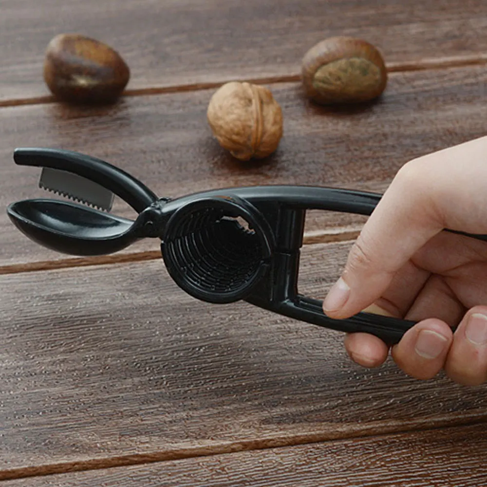 Description Picture 5 of item2in1 Chestnut Machine Kitchen Accessori Stainless Steel Chestnut Cracker Opener Sheath Cutter Metal Nuts Clip Walnut Pliers Tool