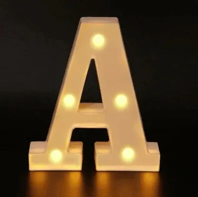 Illuminated LED Alphabet Letter Light - Stylish Decor