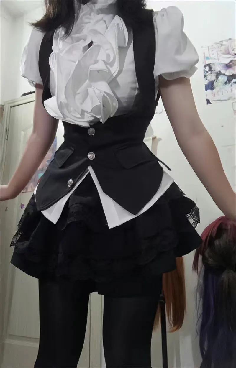 Preppy Style Dress Set - Ouji Aesthetic photo review