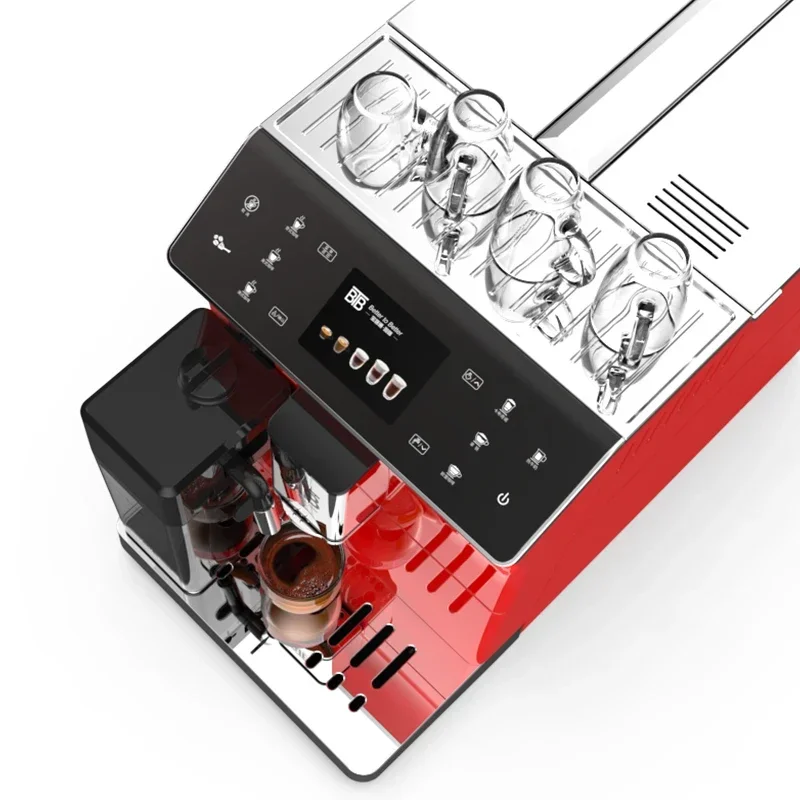 Electric Milk Frother Self cleaning  One touch bean to cup Cappuccino Latte Home Office use Automatic Coffee Machine 4