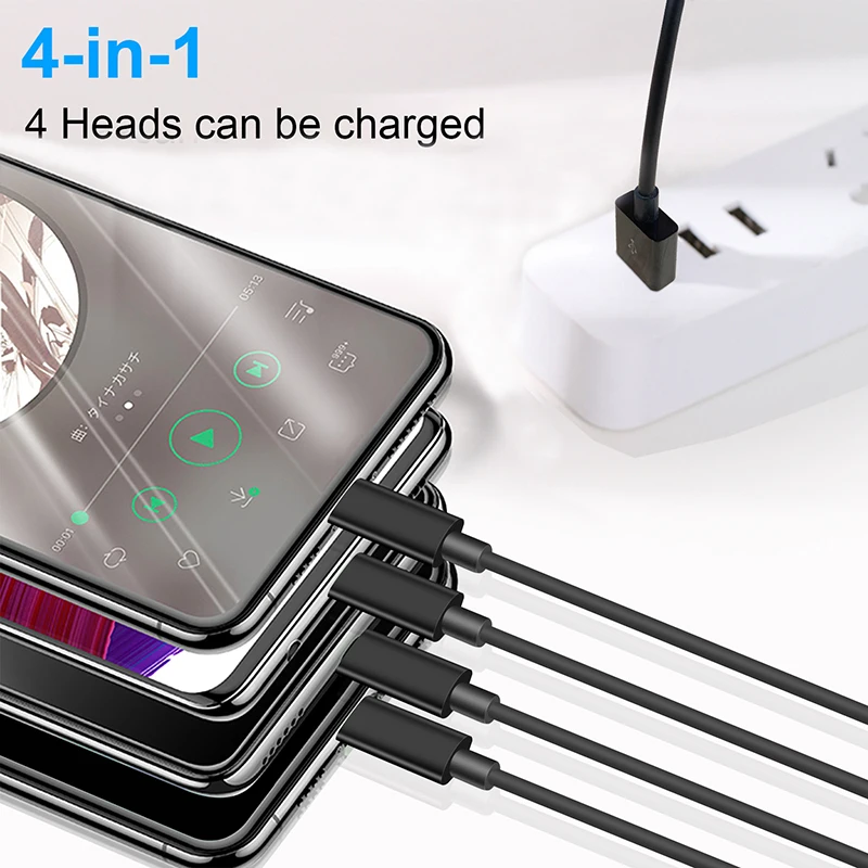 USB Splitter Cable 1.5m 1m 0.3m Type-C 1 to 4 3 2 Port Type C USB C to USB Y Multiple Charging Date for Smartphone Tablet