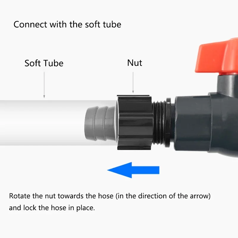 16mm/20mm Aquarium Air Water Regulator Flow Tube Pipe Divider Adjustable Water Pump Filter Volume Control Valve Large Size