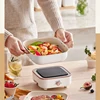 800W Electric Cooking Pot Household Split Rice Cooker Portable Fold Hotpot Electric Skillet Fried Pan Dormitory Multicooker 220V 2