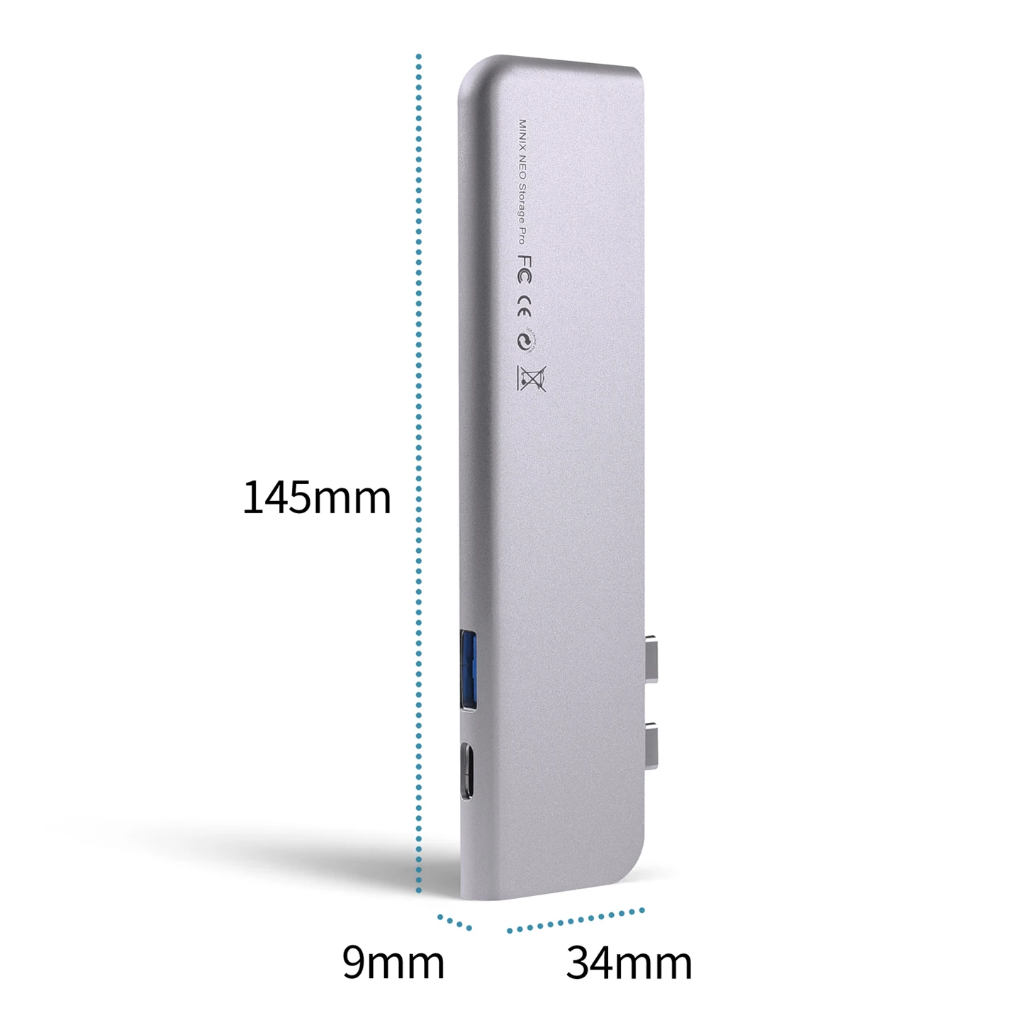 MINIX NEO SD4 USB-C Multiport with 480GB SSD Storage Hub for Apple MacBook Air/Pro | HDMI 4K@60Hz | Thunderbolt 3 | USB 3.0 4