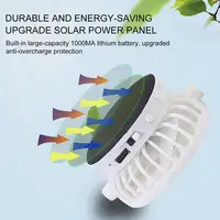 Breathable Sunhat with Solar Fan Outdoor Sun Protection Hat USB Rechargeable Fan Baseball Caps Summer Sunscreen Sunshade Hats - Image 3
