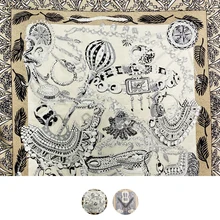 

Mulberry Silk Scarf Large Square Silk Foulard Satin 140cm Hand Rolled Silk Scarf Shawl REINE DE PALMYRE RARE