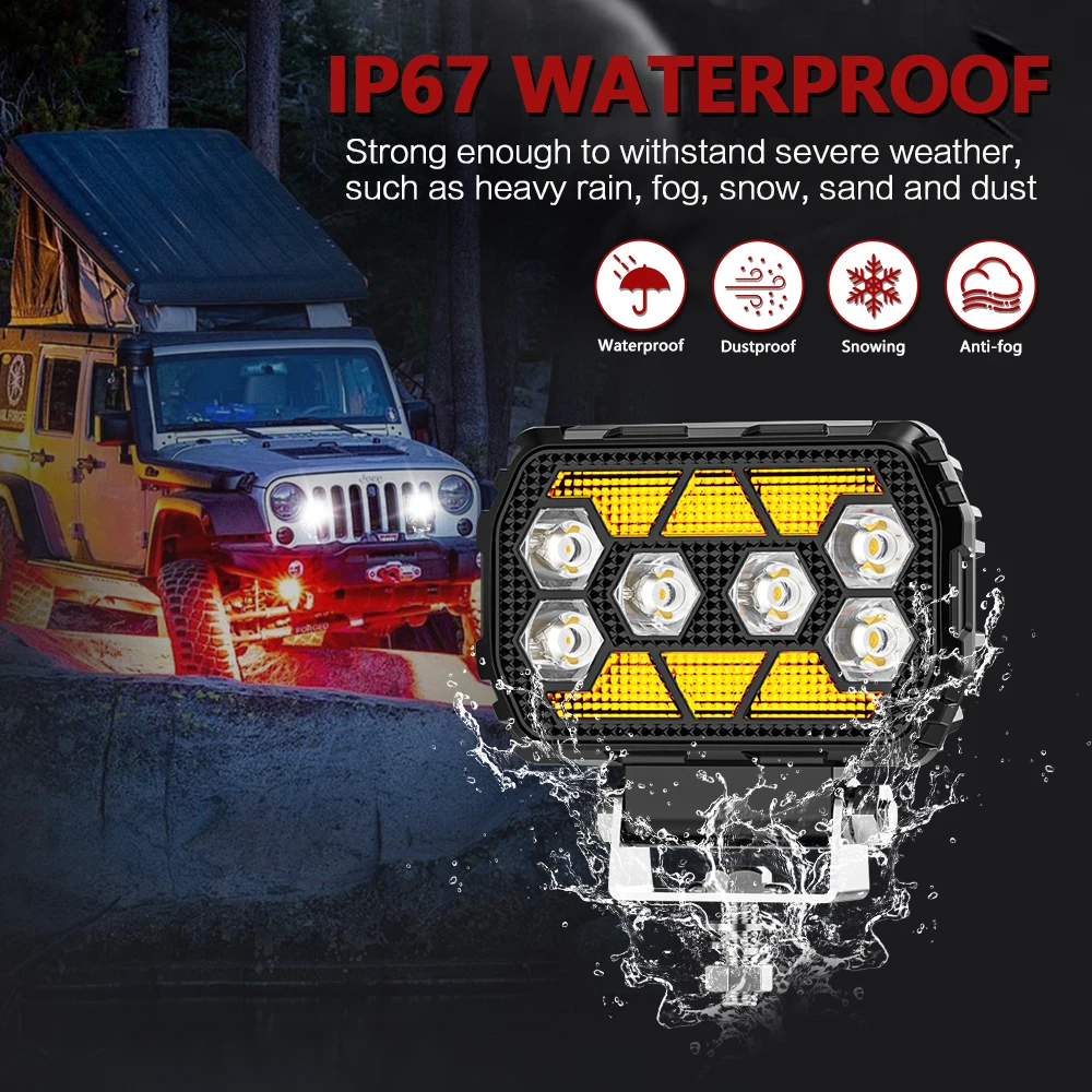 4.5Inch Work Fog Light Long Range Auxiliary Auto Fog Light Led Light Bar for Mo