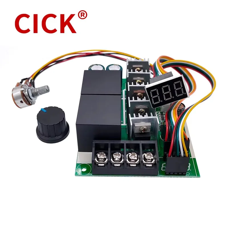 Digital Display 40A PWM Speed Governor Controller DC Motor Input 12V 24V 48V 0~ Adjustable Drive Module