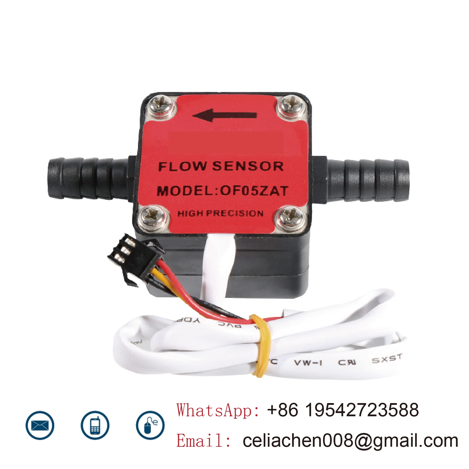 Flow Meter Plastic Gear Flow Sensor Miniature Flow Rate Sensor Liquid Gear Meter Durable Small Measurement Meter