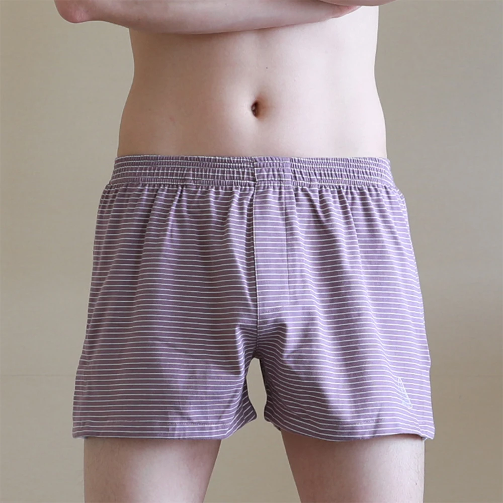 Low-Rise Stripe Boxer Shorts in Red