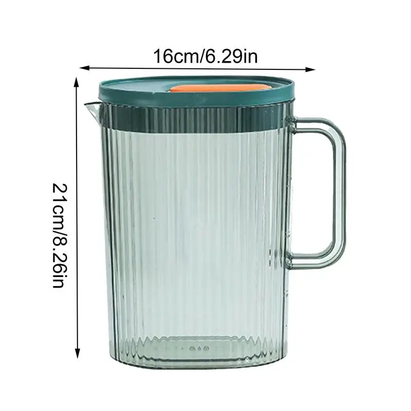 Ice Tea Pitcher 2.2L Juice Container Cold Water Jugs Cold Water Jugs Heat Resistant Drinking Pitcher Juice Container