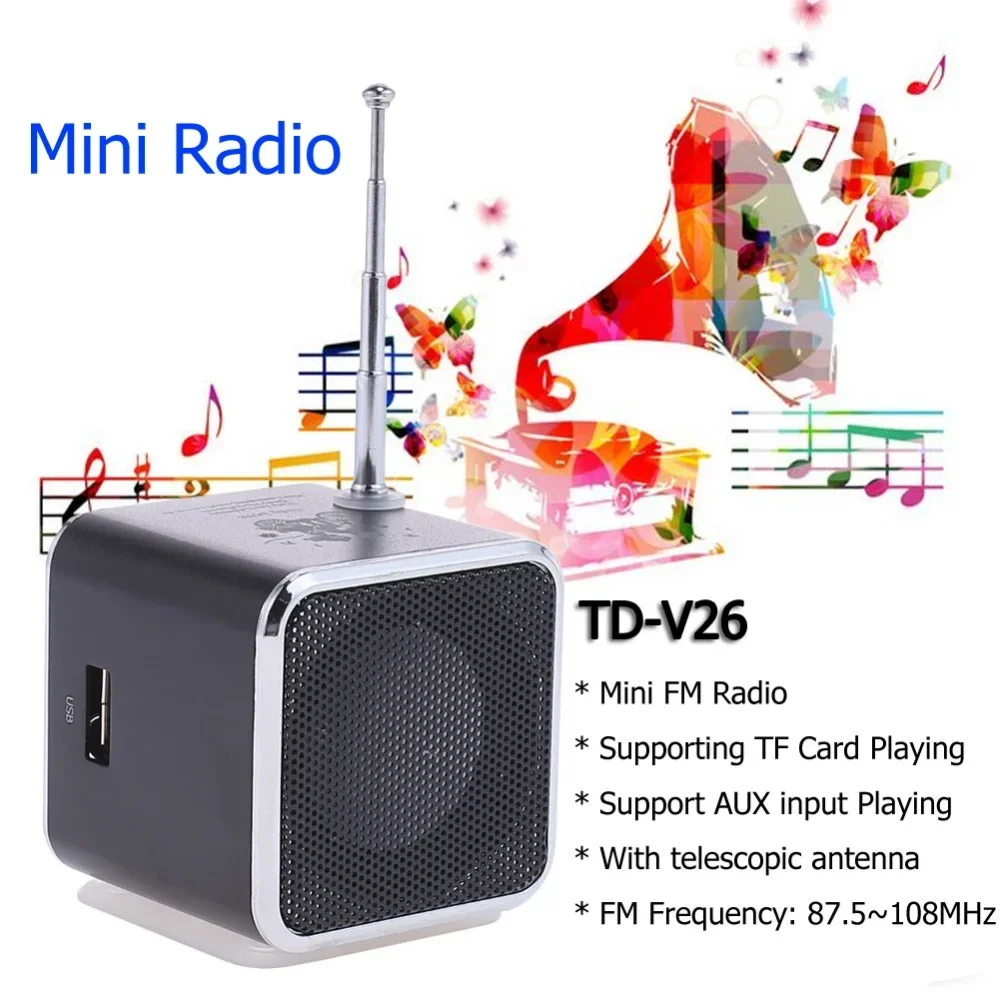 Portable Mini Bluetooth Speaker With Fm Radio And Mp3 Player_voghion.com
