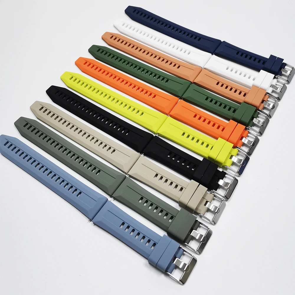 Silicone Sport Wristband Accessory for Smartwatches - 22mm Strap