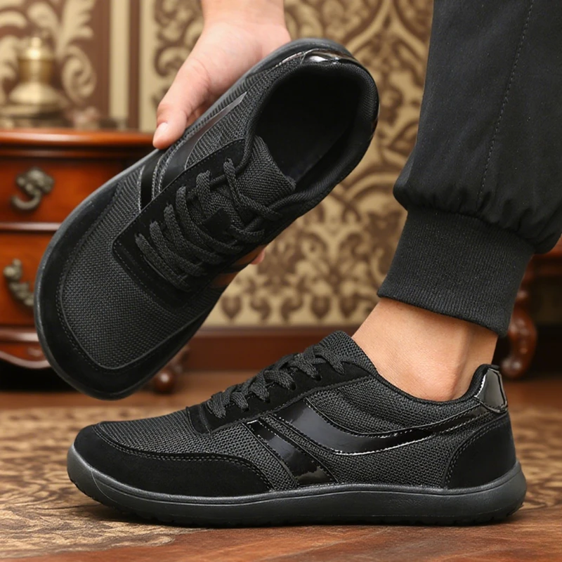 Men's Minimalist Breathable Trail Walking Shoes - Comfortable Lightweight Slip-On Sneakers