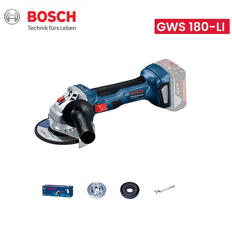Bosch Professional Gws 180 Smerigliatrice Angolare Cordless Portatile Winkelschleifer Per Il Taglio E La Lucidatura