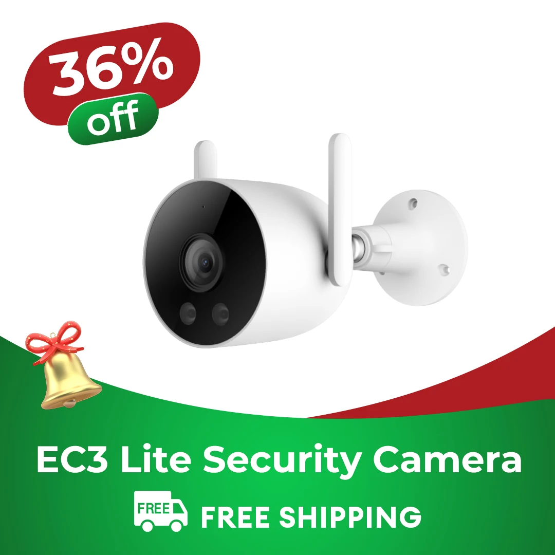 Security Camera IMILAB EC3 Lite Home Security Protection 2K HD Outdoor WIfi IP Smart Siren Color Night Vision CCTV Human Detection