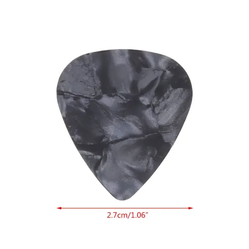 Guitar Pick Plectrum 100pcs for Triangle Celluloid Instruments 0.46mm Random Col