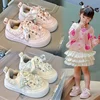 Size 26-36 New Autumn Cute Flower Aged 5-13 Children Shoes Soft Girls Non-slip Kids Princess Shoes Party Student Fashion Shoes 4