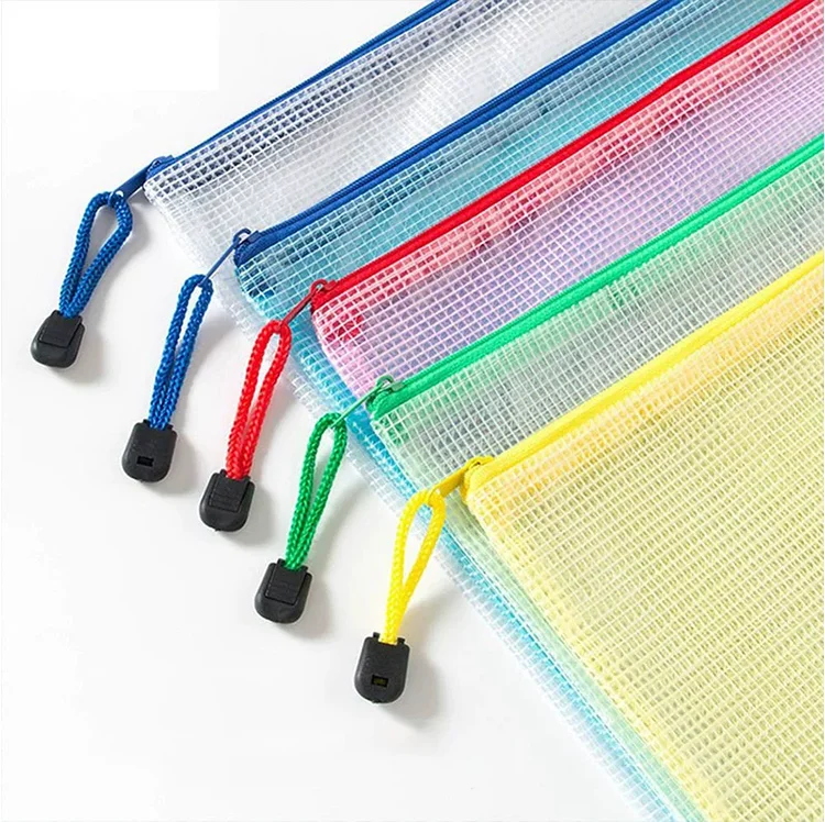 5PCS Dokument Tasche Mesh Mäppchen Wasserdichte Tasche Bleistift Taschen Brettspiele Lagerung Taschen Für Schule Büro Liefert Und Reise – Detail 6