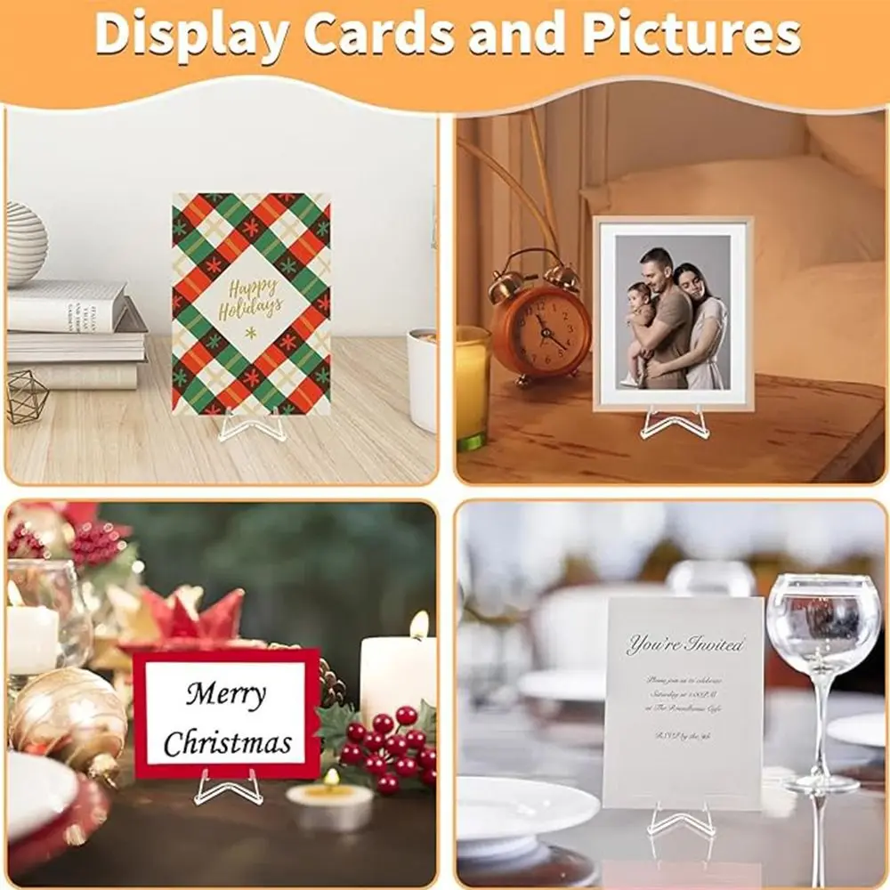 Card Display Stand 10Pack Clear Card Stands Arcylic Display Mini Stands for Sports Cards Sports Holder