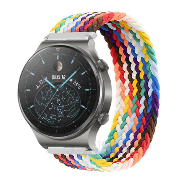 Braided Nylon Solo Loop Strap – 20mm/22mm Adjustable Bracelet Band