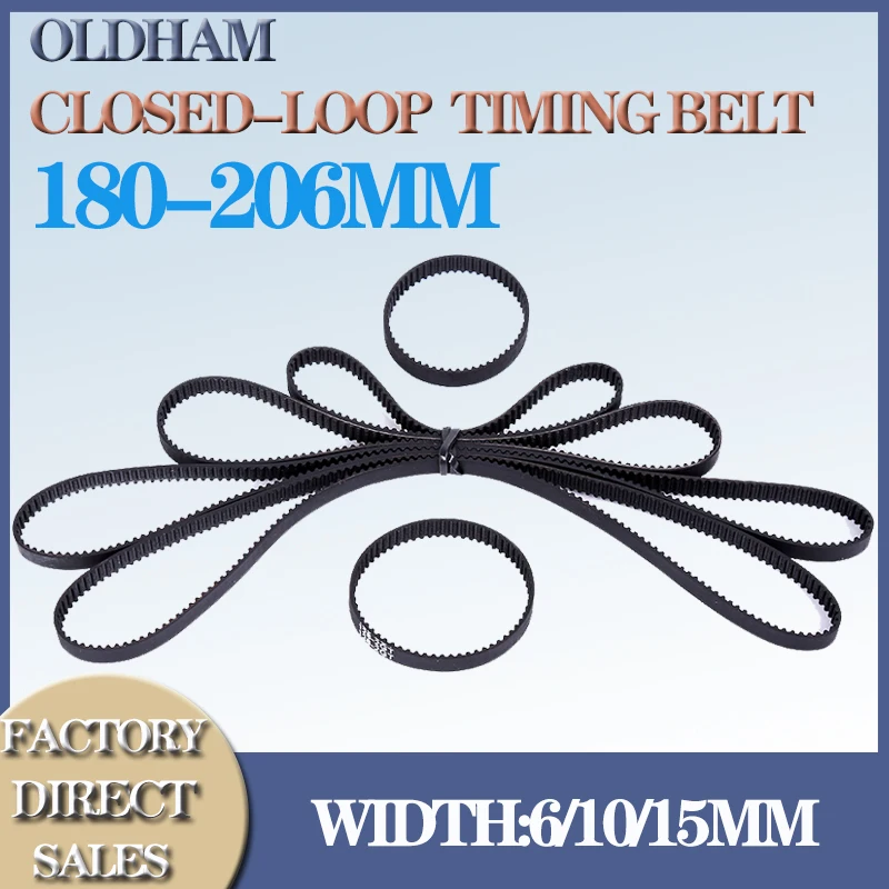 

GT2 Closed Loop Timing Belt Rubber 2GT 6mm 180 182 184 186 188 190 192 194 196 198 200 202 204 206mm Synchronous 3D Printer Part