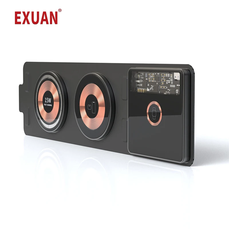 Airpods 15W Ricarica Wireless Veloce Pieghevole Trasparente Magnetico Qi Wireless Charger Pad Per Apple Watch Iphone 13 12 Pro Max 11