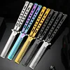 Portable Butterfly Training Knife Foldable Trainer Pocket Flail Knife Uncut Blade Butterfly Comb for Training Tool 3