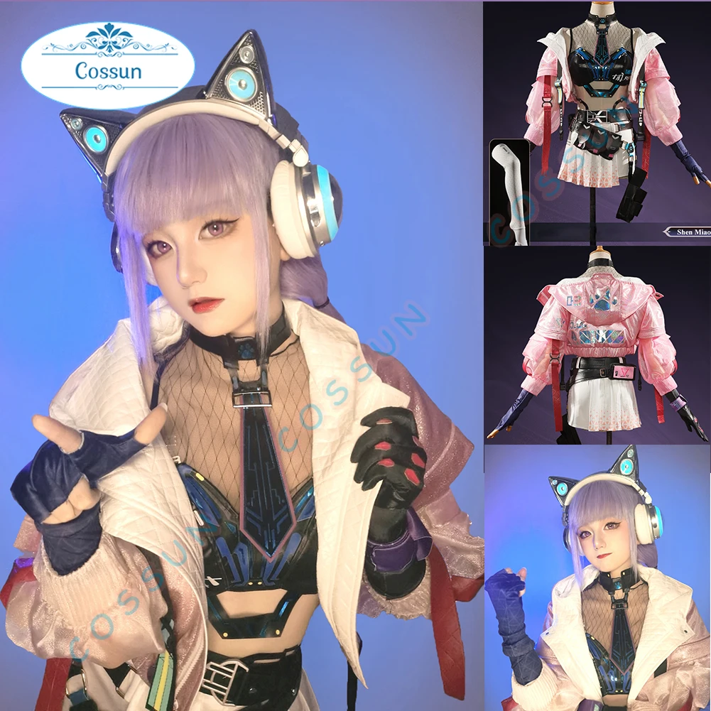 

Naraka Bladepoint Shen Miao Cosplay Costumes Women Coat Skirt Outfit Suit Shen Miao New Skin Cosplays Halloween Party Unifrom