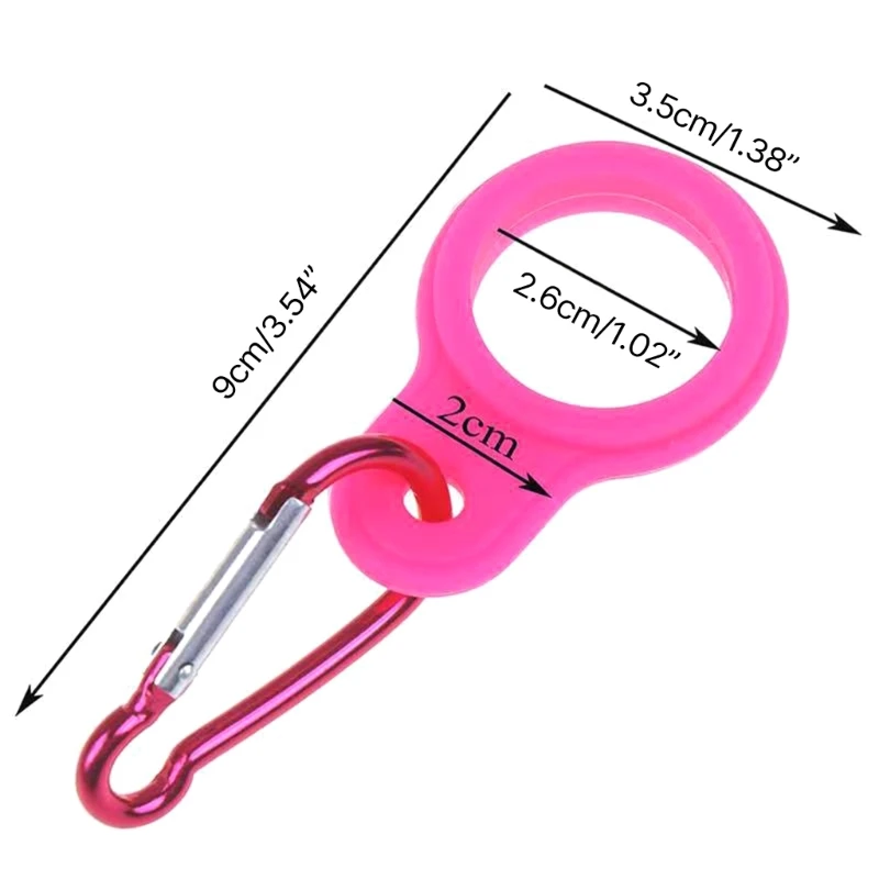 Portable Silicone Water Bottle Buckle Hanger Holder