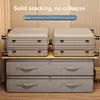 Long Flat Storage Bins Underbed Storage Bins Large Capacity Blankets Clothes Comforters Organizer Convenient Shoe Storage Organi 4