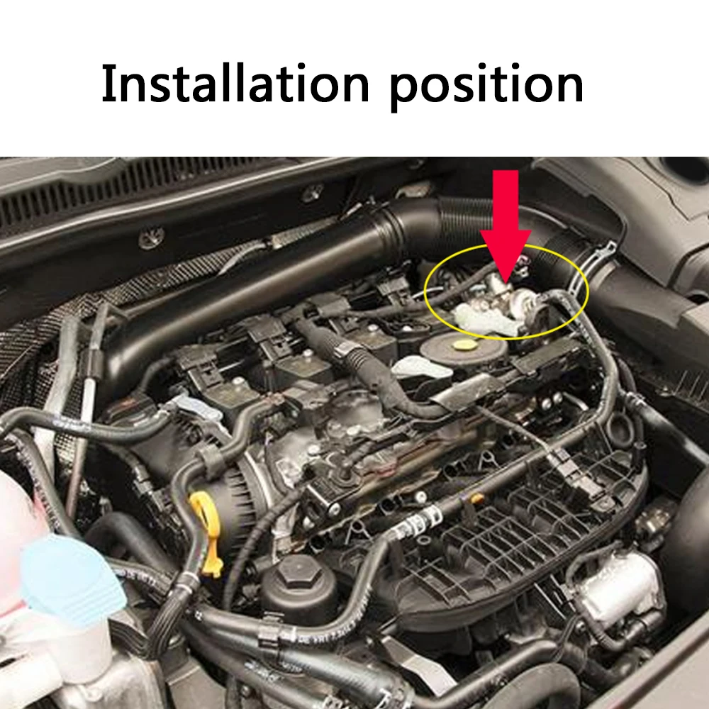 ターボマフラーデリートパイプ　EA888エンジン VW ゴルフ7 大口径 ターボインテーク インレット エルボー パイプ ＋